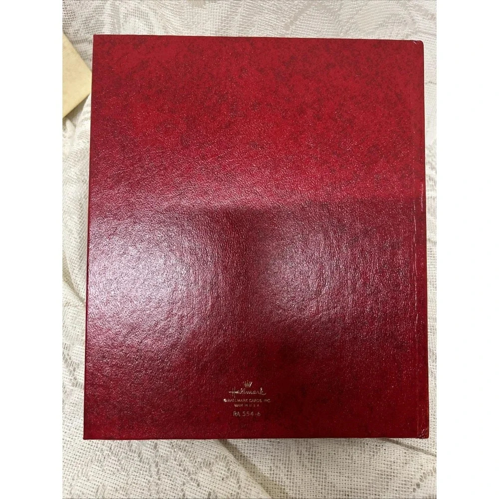 Hallmark Travel Journal Red with Gold lettering Vintage 1975 Hardcover